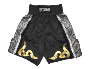 Personalized Boxing Shorts : KNBSH-030-Black